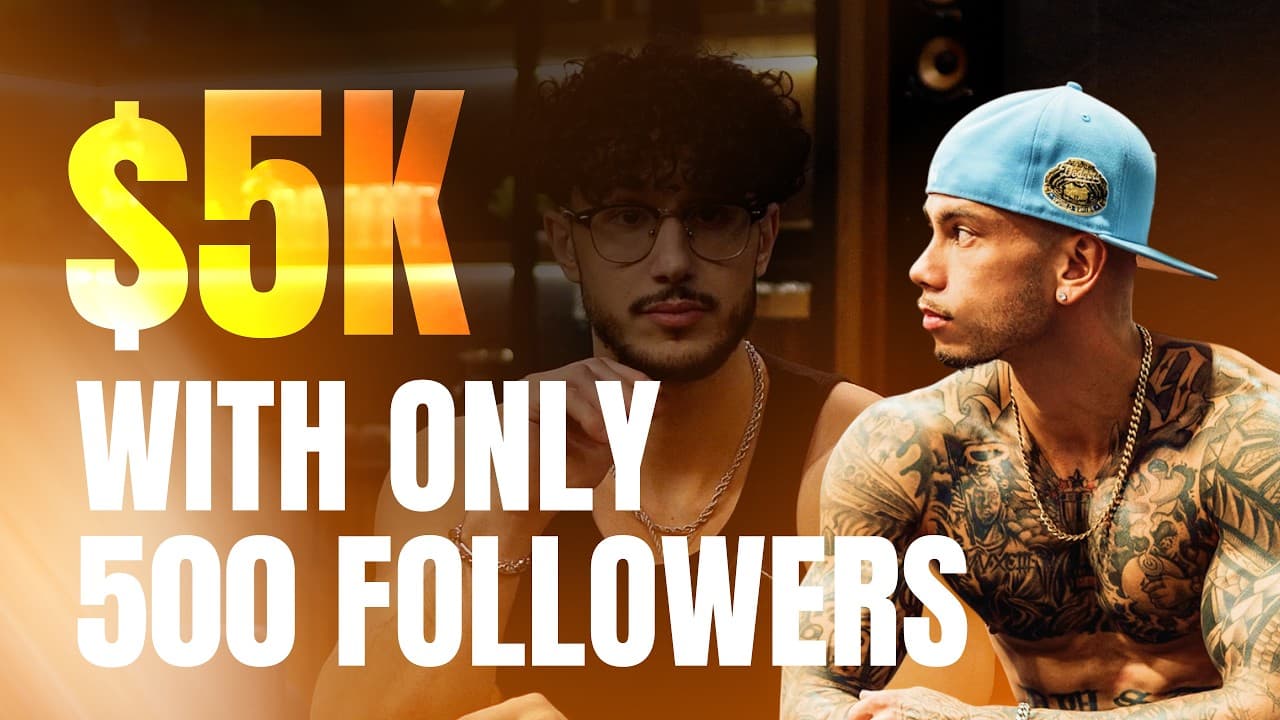 Errol — only 500 followers, still made $5K