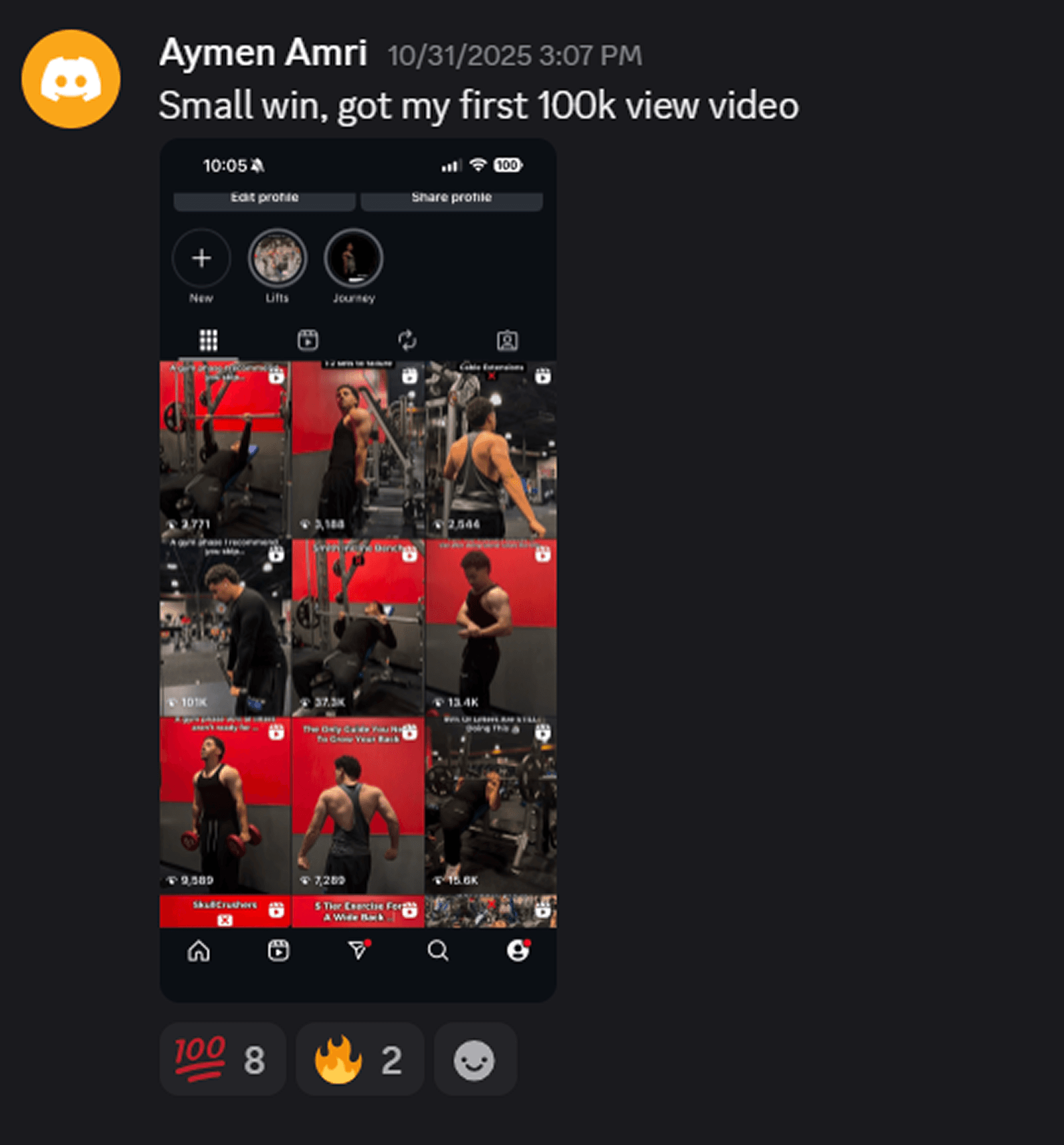 First Video to Break 100,000 Views